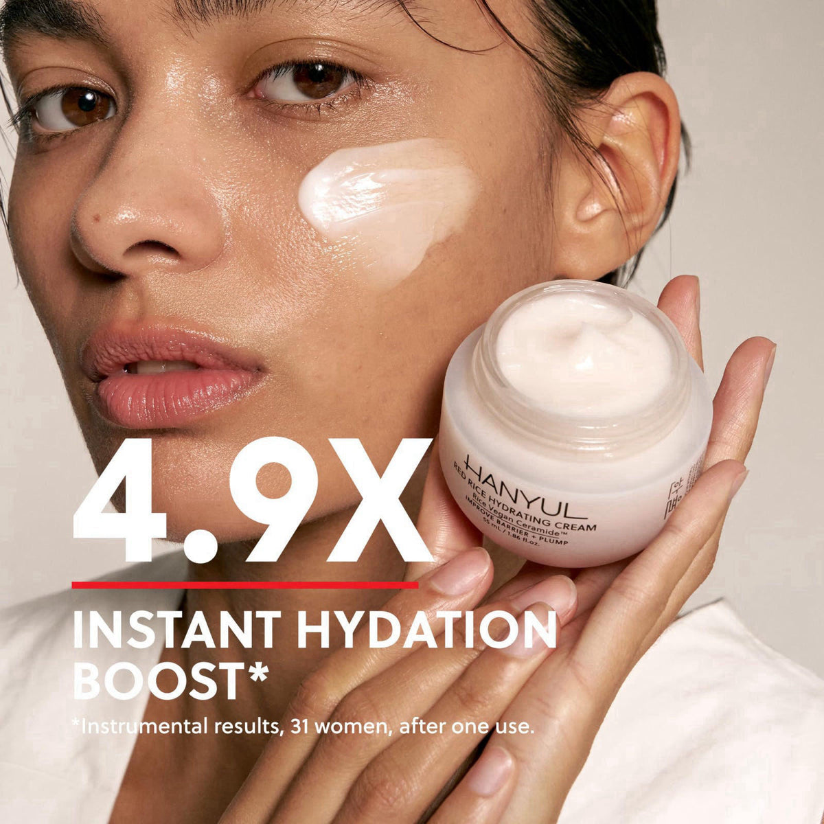 Hanyul Red Rice Hydrating Cream – packaging and label