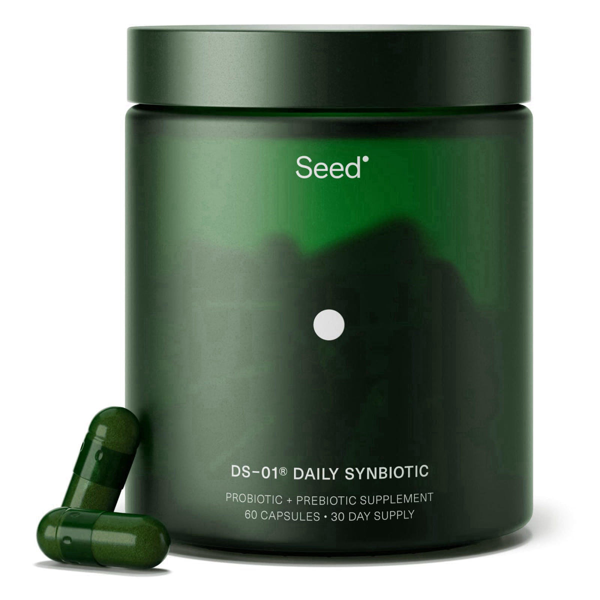Seed DS-01 Daily Synbiotic - Adult Probiotic + Prebiotic - 30-Days with Jar – product photo (Probiotics)