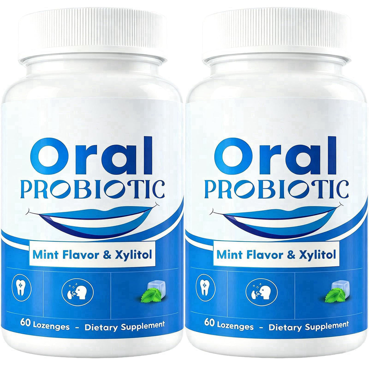 Aditesiou Oral Probiotics, Sugar-Free Mint Lozenges, Mouth Bad Breath, 120-Day Supply – product photo (Breath Fresheners