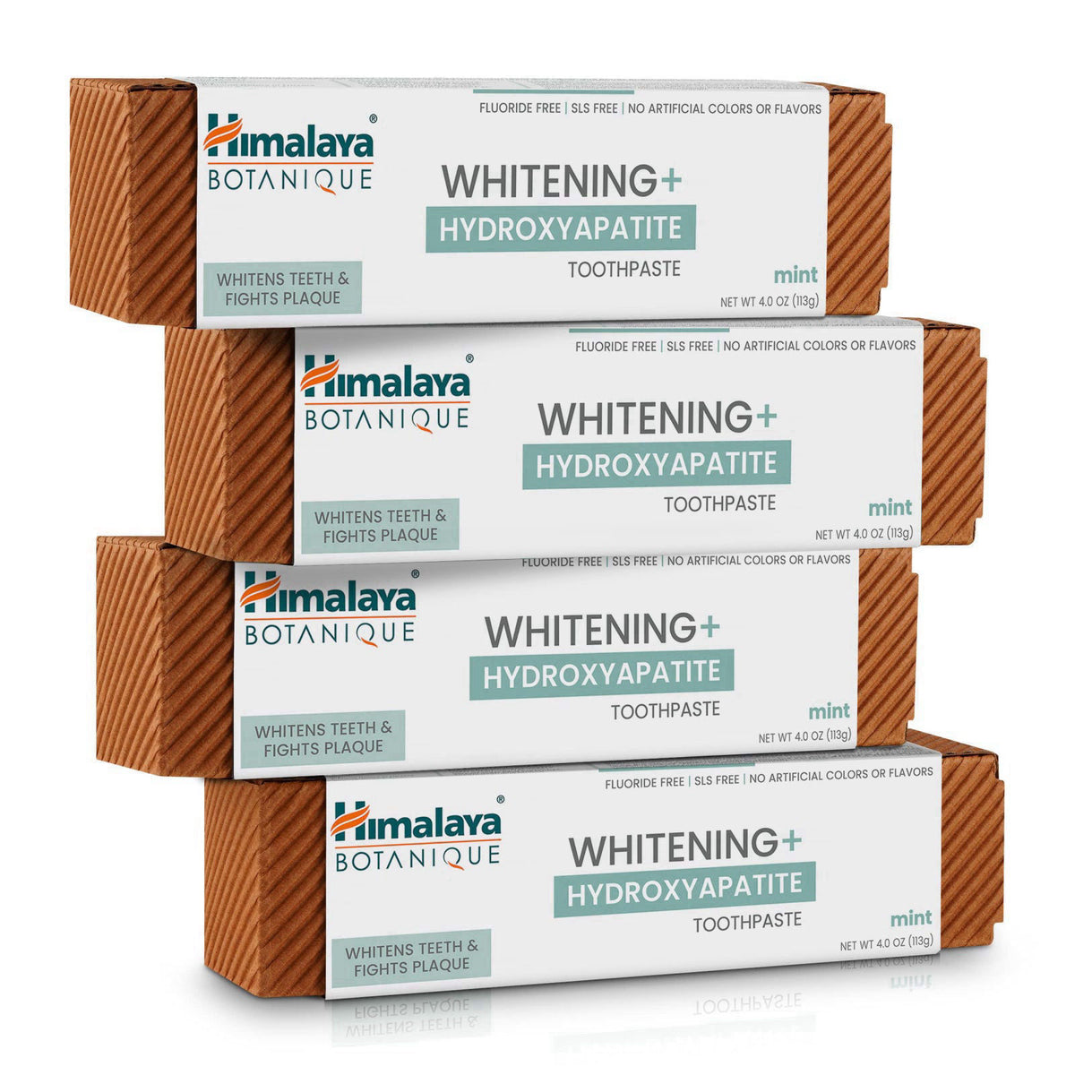 Himalaya Botanique Whitening+ Nano Hydroxyapatite Toothpaste, Mint, 4-Pack – product photo (Toothpaste)