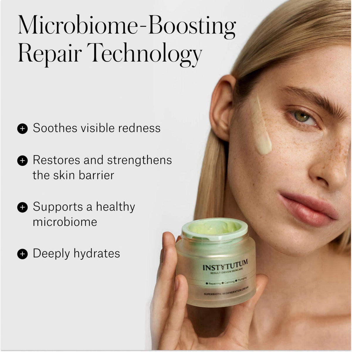 INSTYTUTUM SuperBiotic Face Cream - Ceramide Skin Barrier Moisturizer – full view, size Full Size - 50 ml
