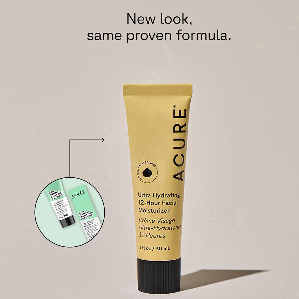 Acure Ultra Hydrating 12 Hour Facial Cream - Vegan - 1.7 fl oz (2 Pack) – close-up detail