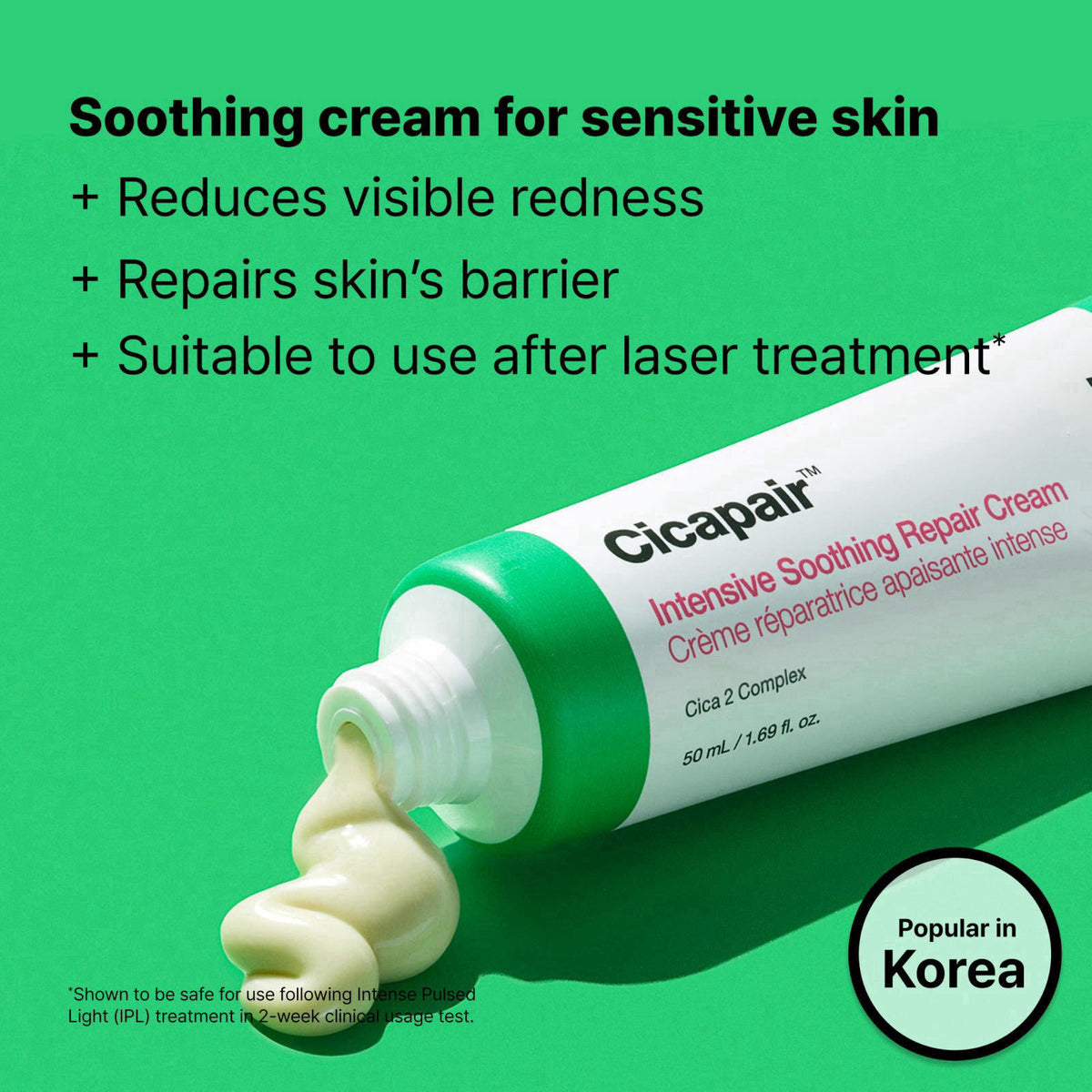 Dr.Jart+ Cicapair Sensitive Skin Korean Face Moisturizer for Redness and Barrier Repair with Centella Asiatica | Korean 