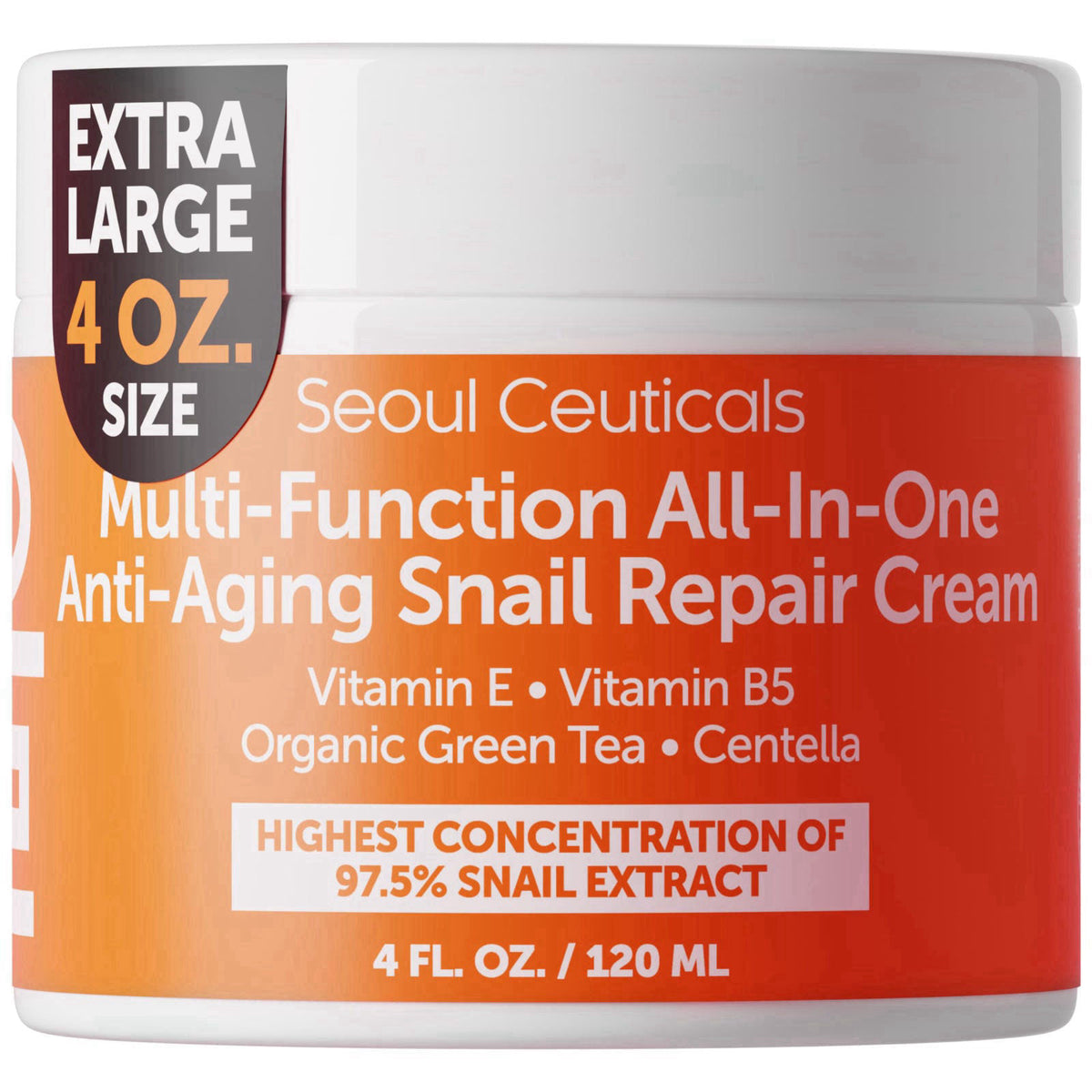 SeoulCeuticals 97% Snail Mucin Korean Face Moisturizer Skin Care Cream 4oz – product photo (Face Moisturizers)