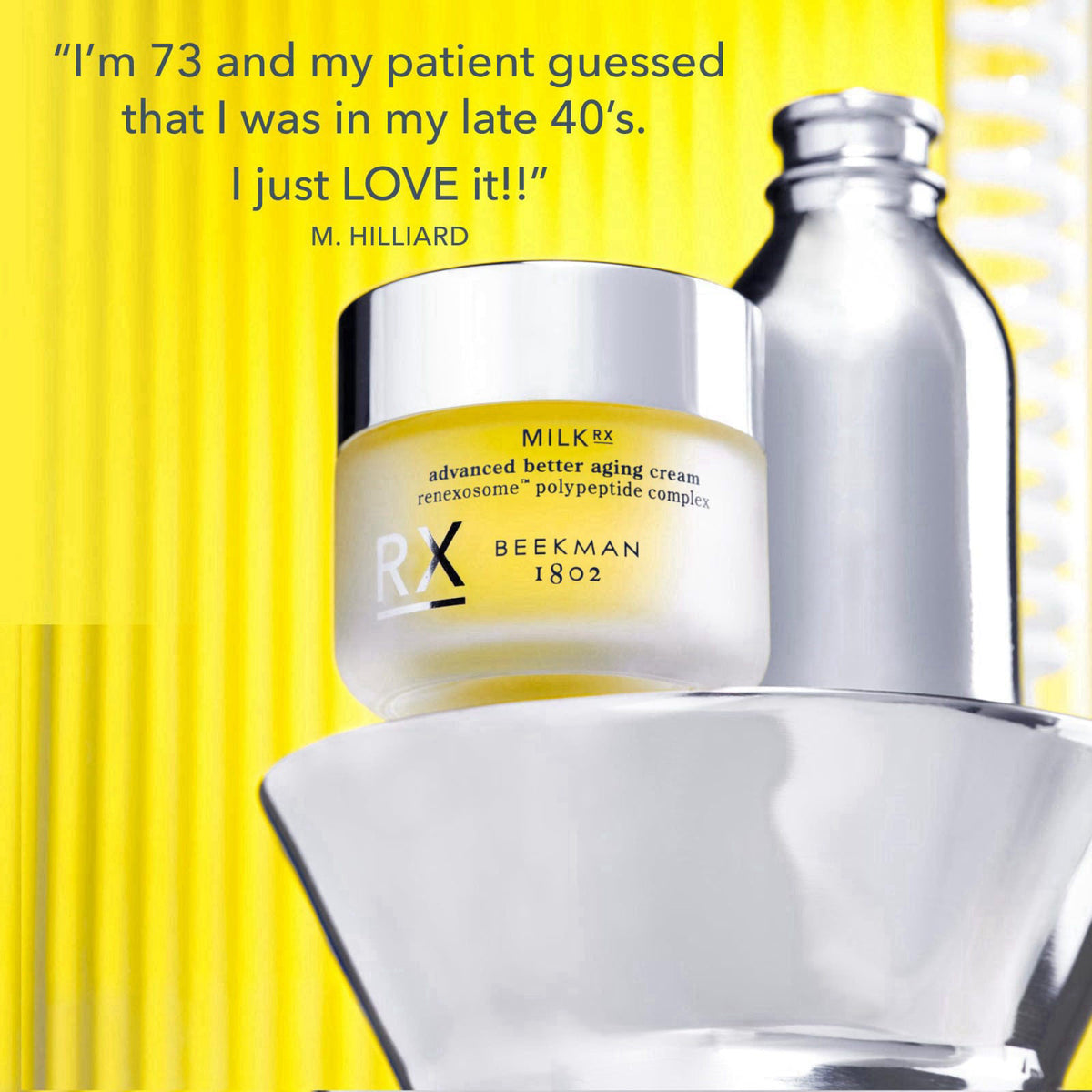 Beekman 1802 Milk RX Advanced Better Aging Face Cream, 1.69 fl oz – full view