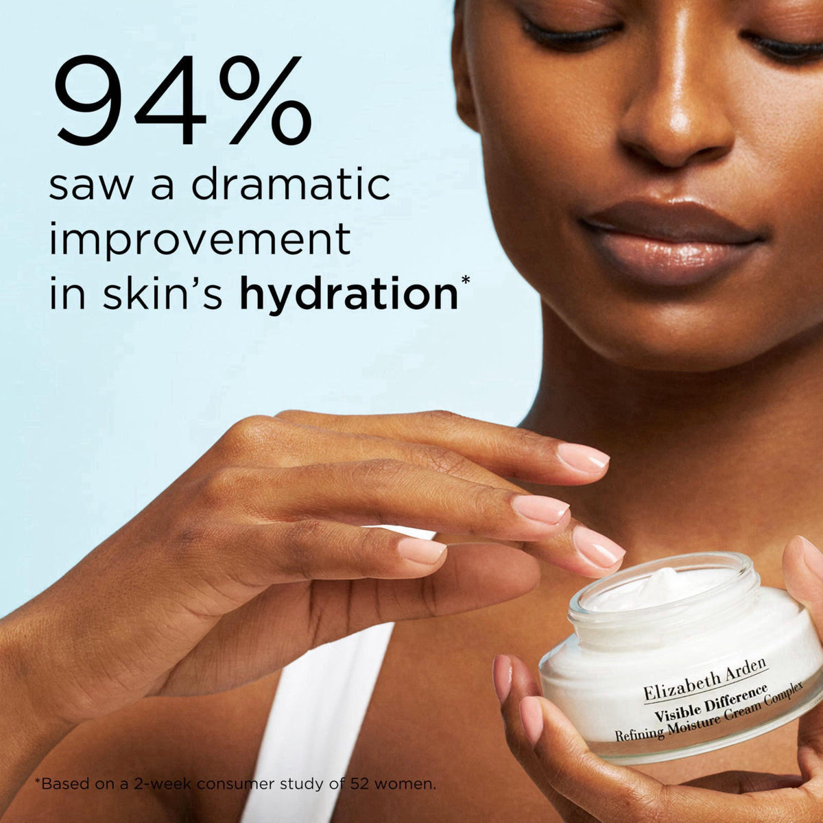 Elizabeth Arden Visible Difference Refining Moisture Cream Complex, Daily Face Moisturizer, Prevents Hydration Loss, Der