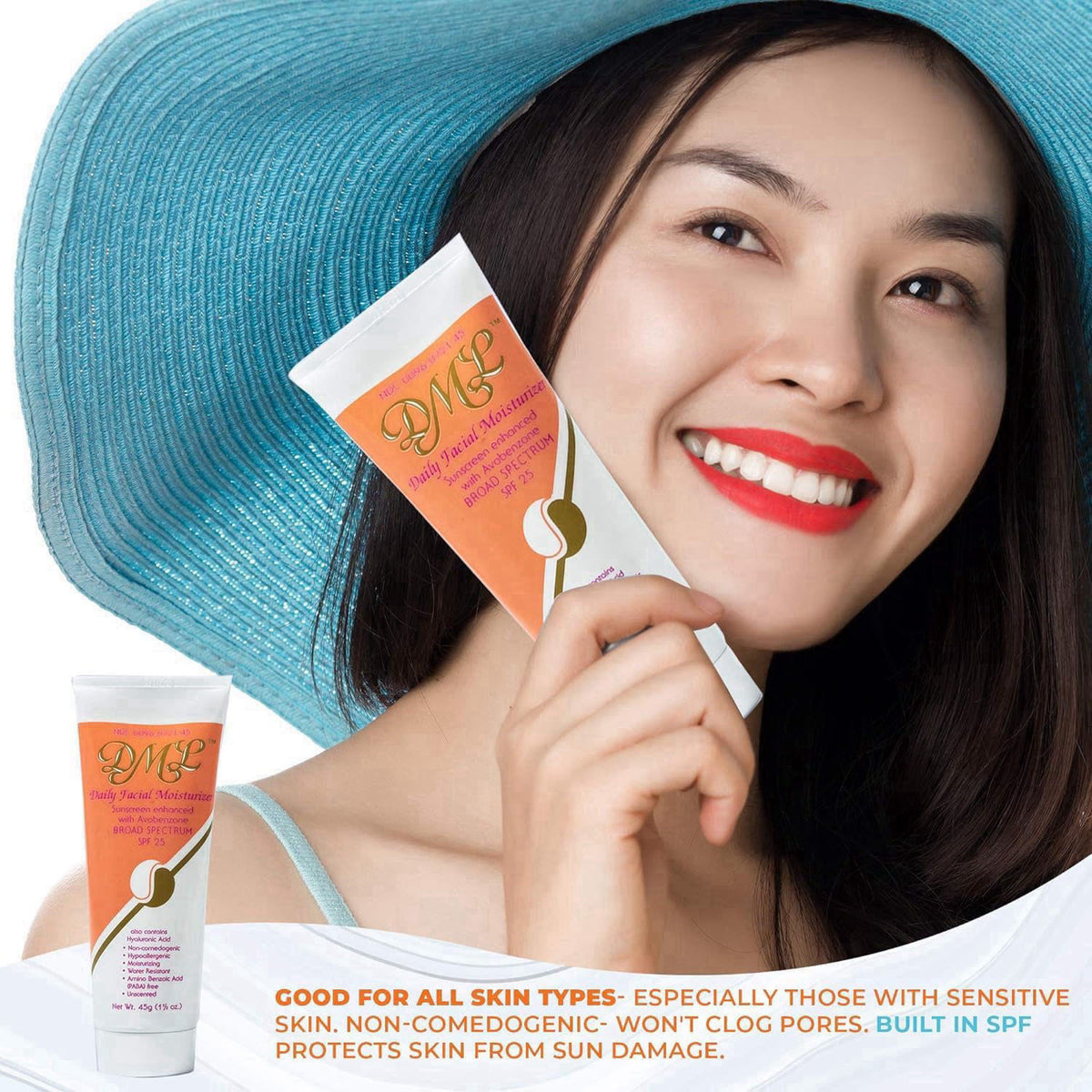 DML Facial Moisturizer SPF 25, 1.5 Oz (3 Pack) (SG_B0064JD6VQ_US) – product photo (Face Moisturizers)