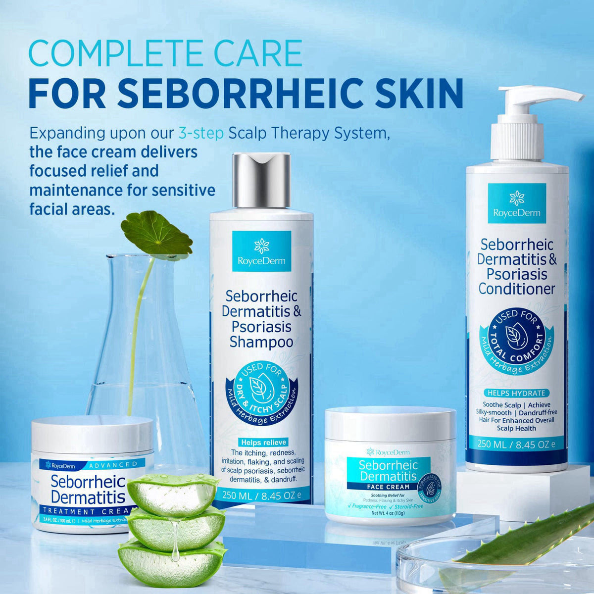 Roycederm – Face Moisturizers on display