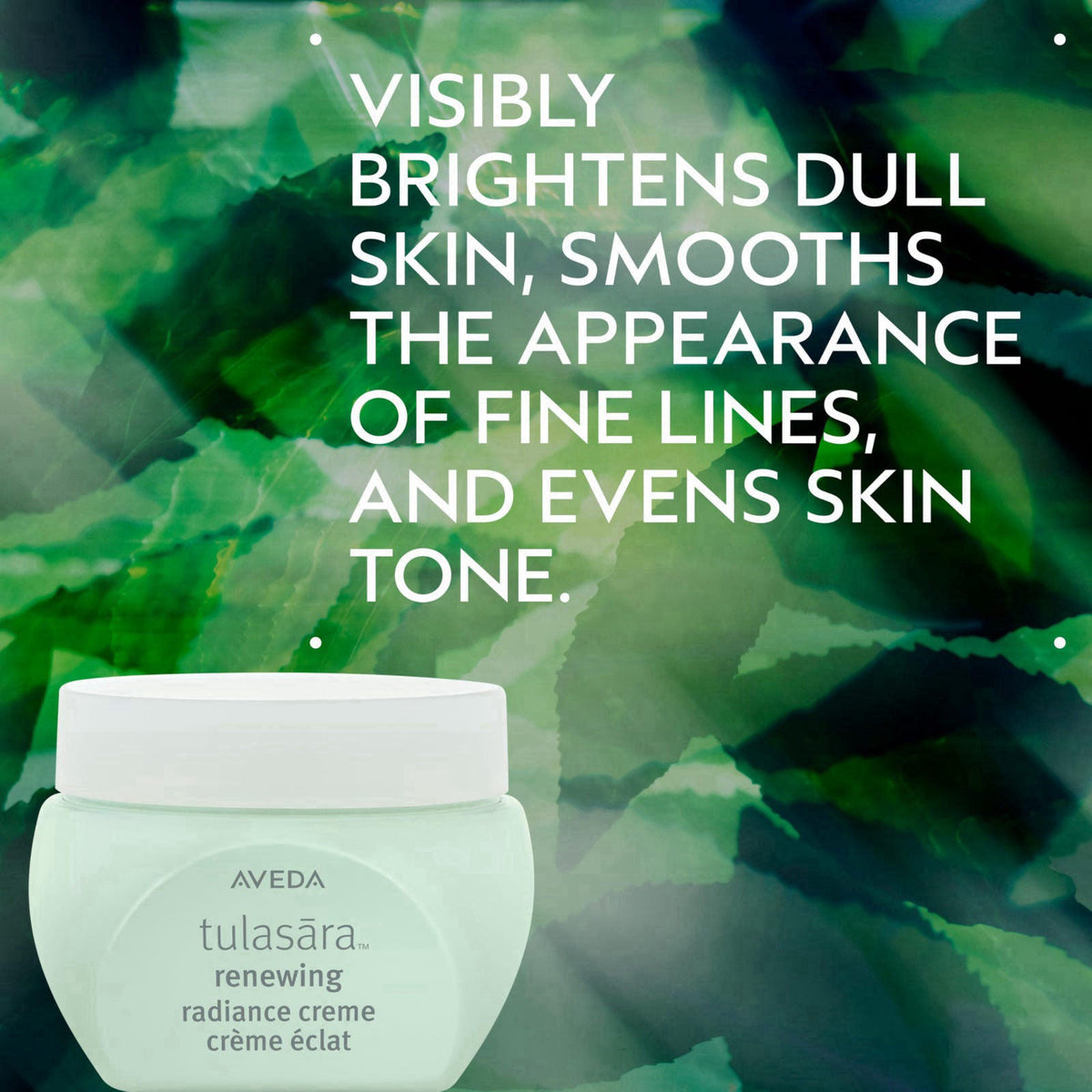 Aveda Tulasara Renewing Radiance Creme | Brightening Face Cream with Vitamin C | Visibly Smooths Fine Lines | 97% Natura