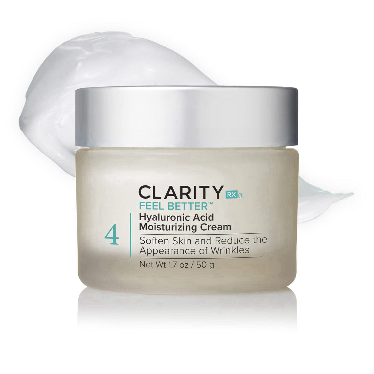 ClarityRx Feel Better Hyaluronic Acid Face Moisturizer, Natural Plant-Based Moisturizing Cream with Jojoba Oil & Hyaluro