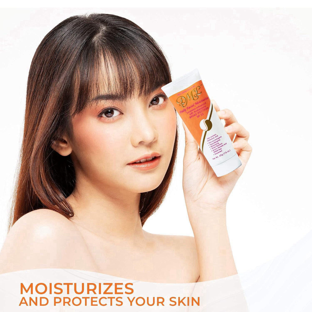 DML Facial Moisturizer SPF 25 1.50 oz (Pack of 2) – packaging and label