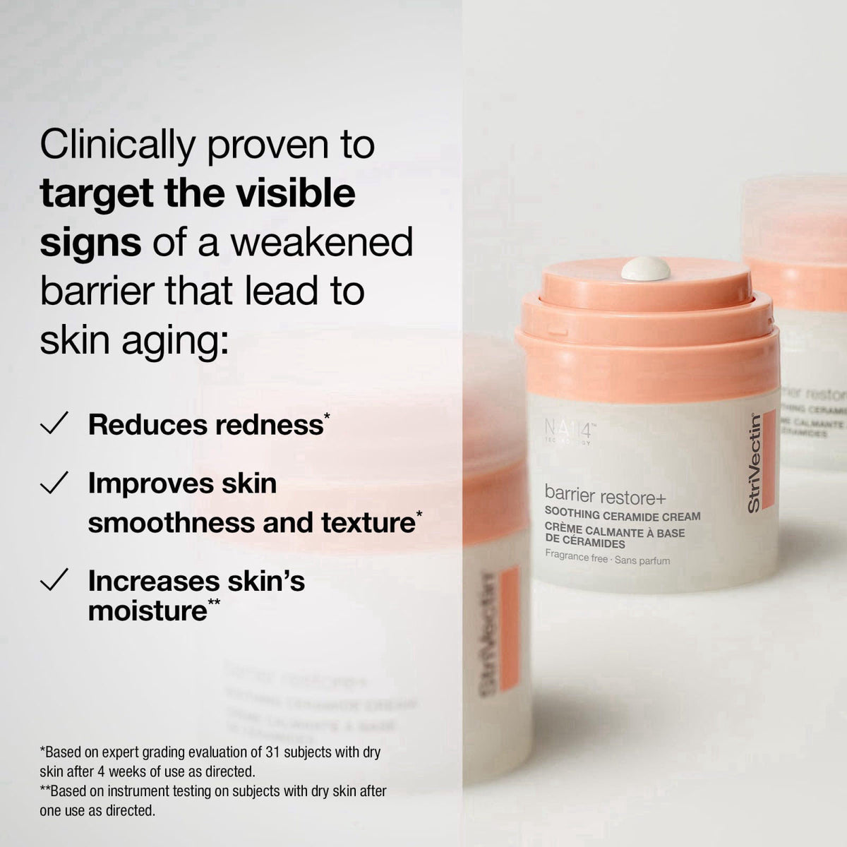 StriVectin Barrier Restore + Soothing Milky Face Mist with Ceramides + Hyaluronic Acid – back view and specifications