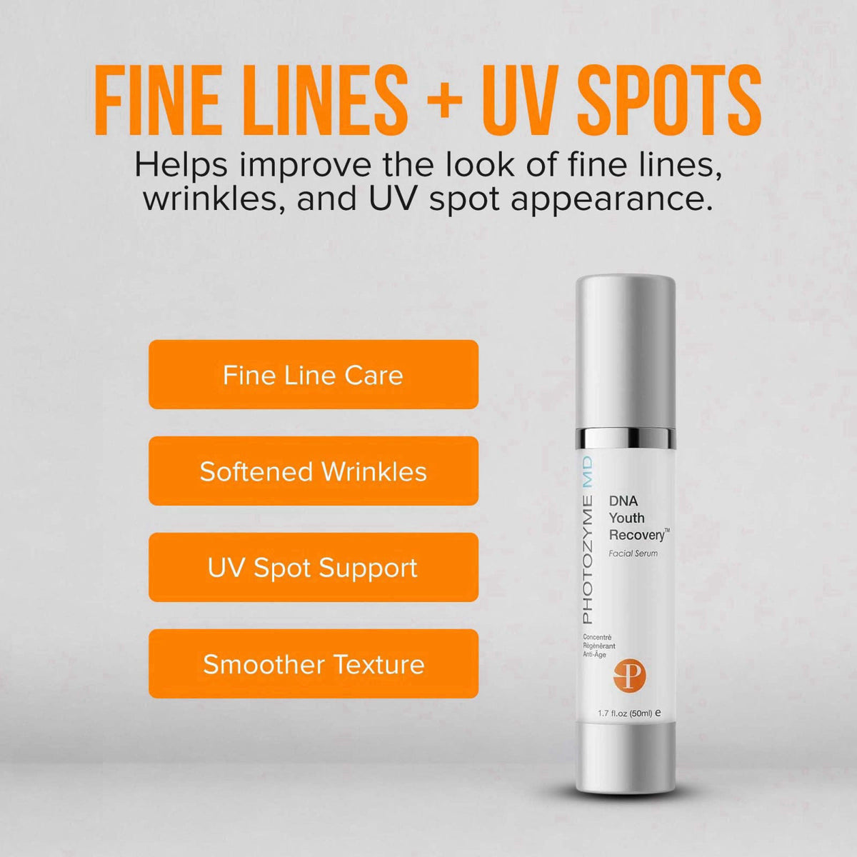 Photozyme DNA Youth Recovery Facial Serum | 1.7 Fl Oz – full view