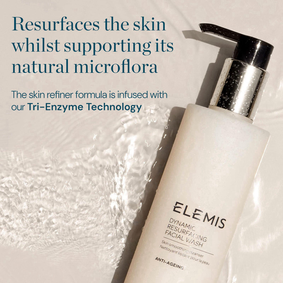 ELEMIS Dynamic Resurfacing Facial Wash, Exfoliating Cleanser – packaging and label