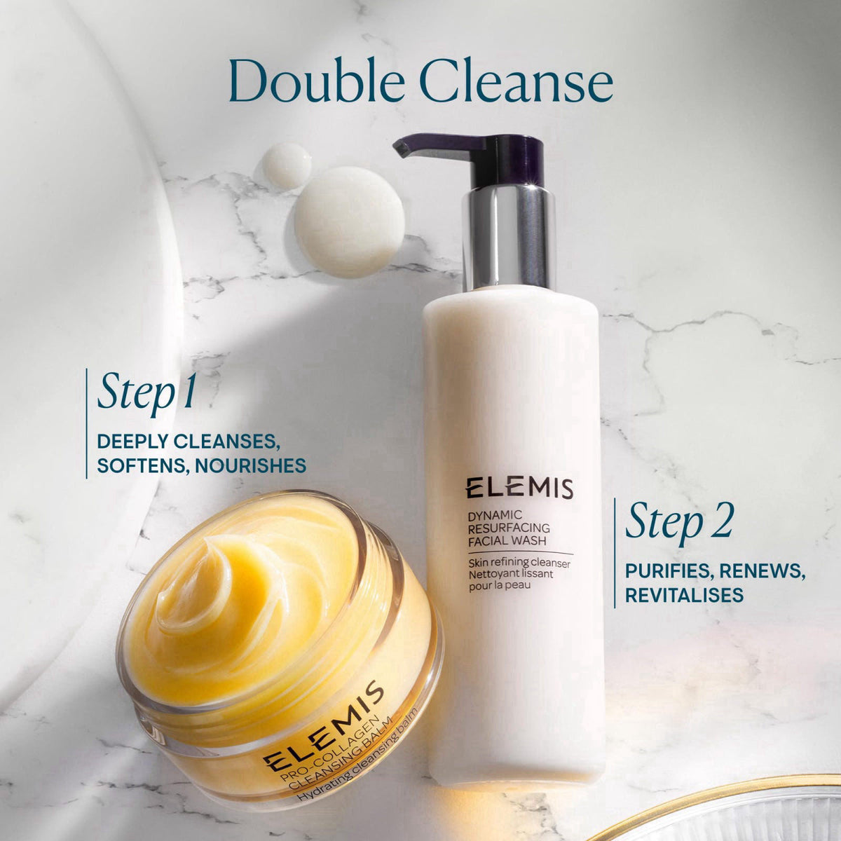 ELEMIS Dynamic Resurfacing Facial Wash, Exfoliating Cleanser – alternate angle