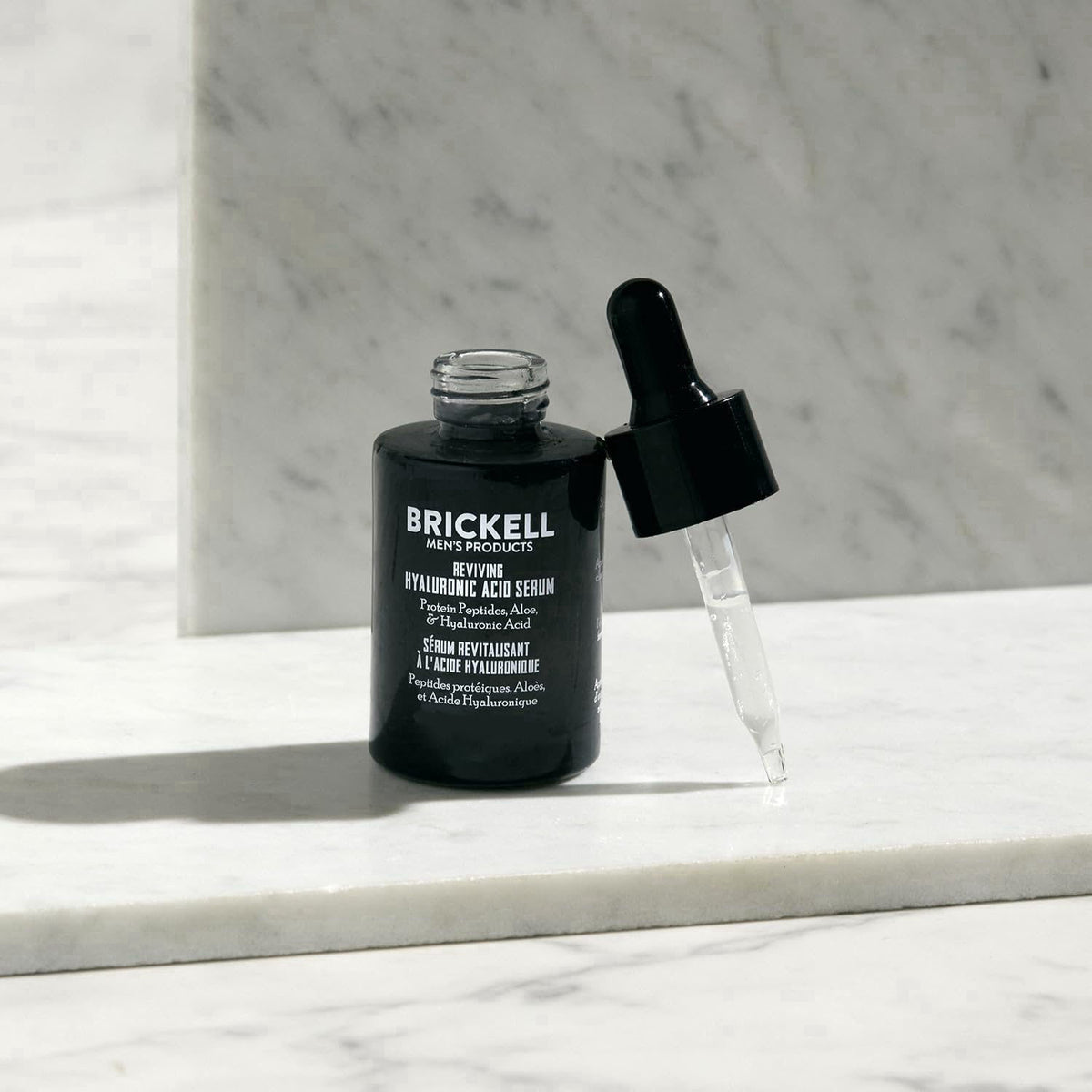 Brickell Men's Products Brickell Men's Anti Aging Hyaluronic Acid Serum for Face, Reviving Day Serum for Men, Facial Ser
