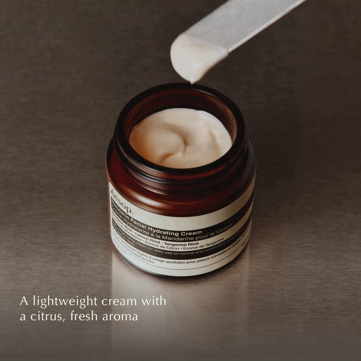 Aesop Mandarin Facial Hydrating Cream, Cools and Balances the Skin, 2.1oz – packaging and label