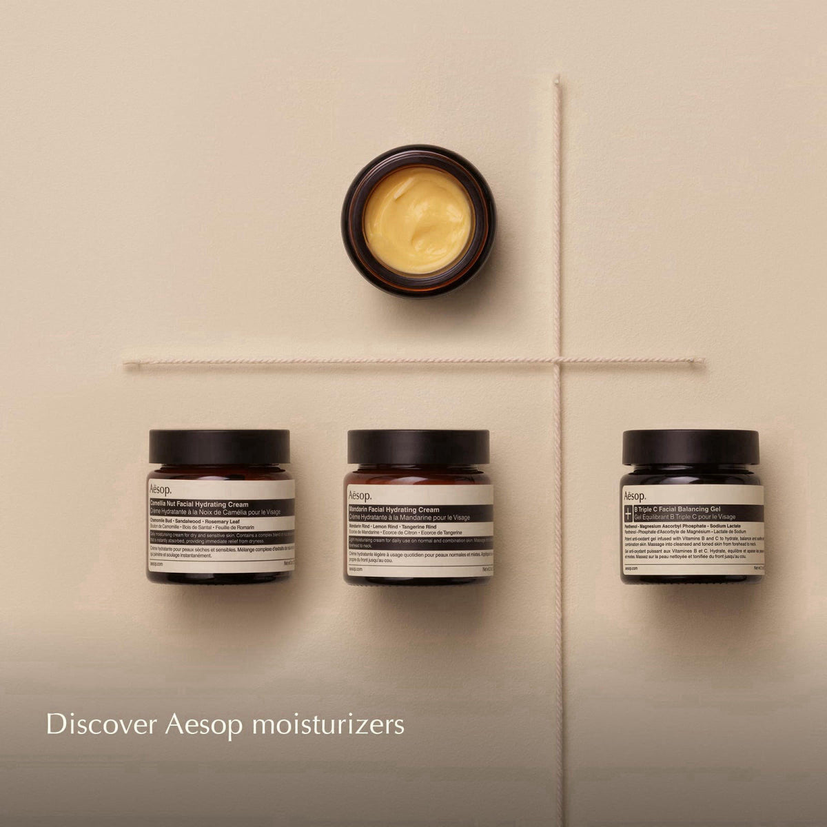 Aesop Mandarin Facial Hydrating Cream, Cools and Balances the Skin, 2.1oz – Face Moisturizers on display