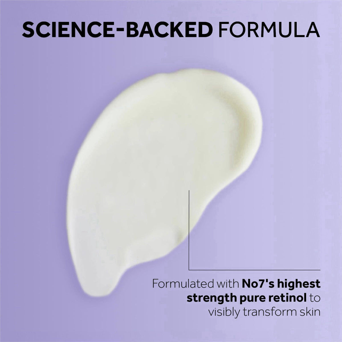 No7 Pure Retinol 1% Night Concentrate, 30ml – back view and specifications