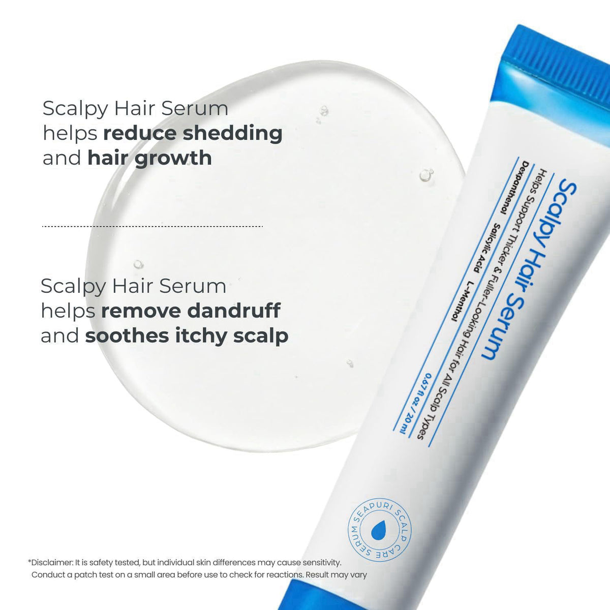 Seapuri Scalp & Lash Growth Care Bundle | Hair Thickening Serum for Thinning Hair & Eyelash Eyebrow Enhancer | [Biotin &
