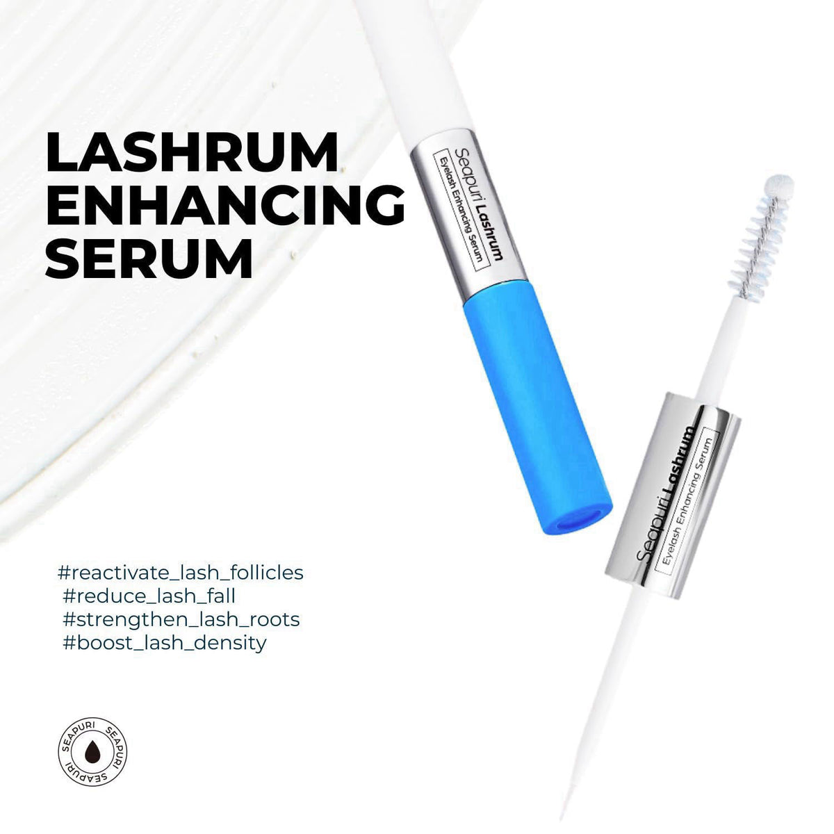 Seapuri Scalp & Lash Growth Care Bundle | Hair Thickening Serum for Thinning Hair & Eyelash Eyebrow Enhancer | [Biotin &