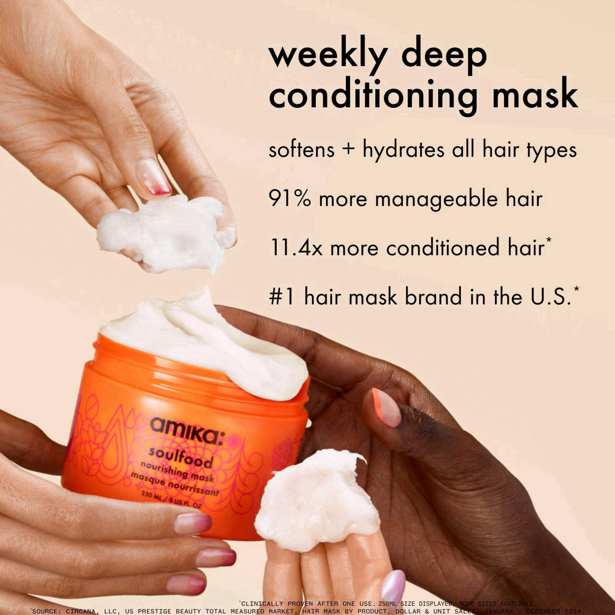 amika soulfood nourishing mask – close-up detail