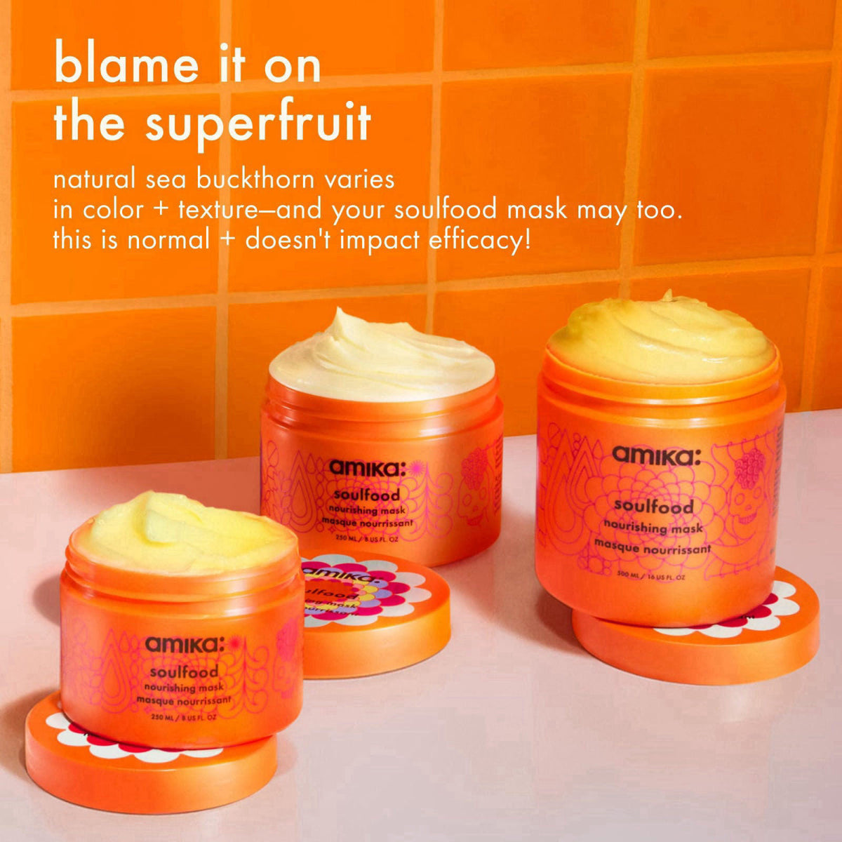 amika soulfood nourishing mask – Hair Masks on display