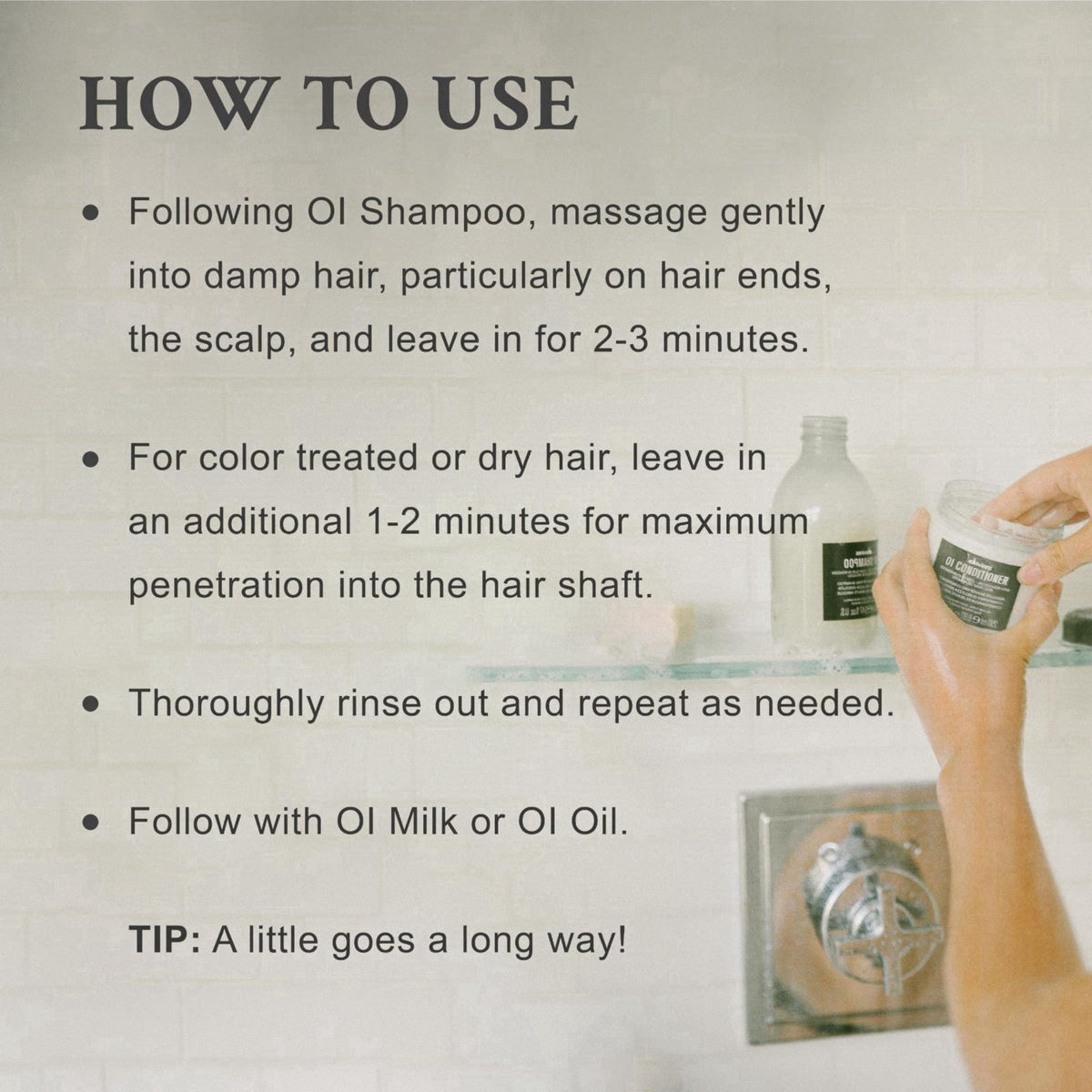 Davines OI Conditioner, Rich Creamy Hydrating Conditioner for All Hair Types - Accelerates Drying, Protects Structure & 