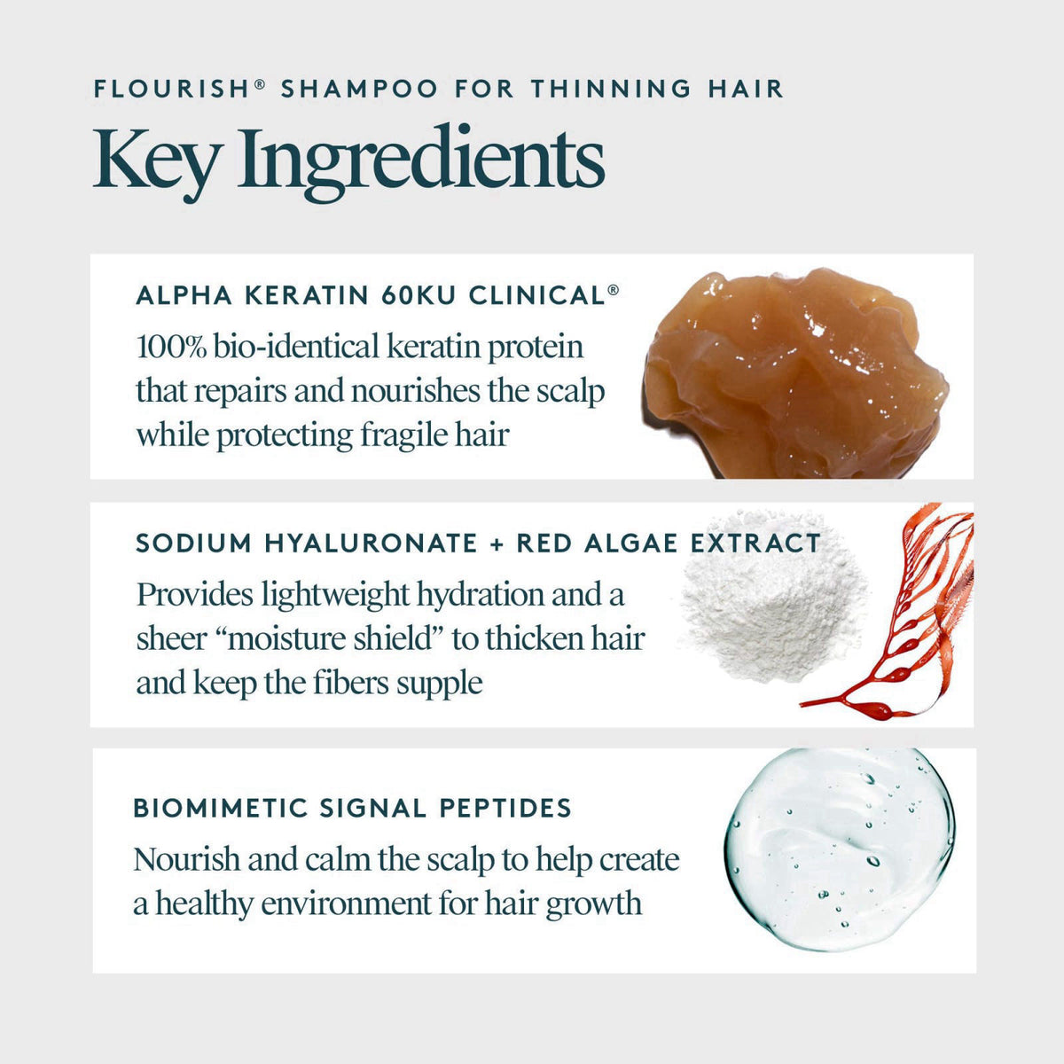 VIRTUE Flourish Sulfate Free Shampoo for Thinning Hair, Volumizing Hair Growth Product, Detoxifies and Repairs, Color Sa
