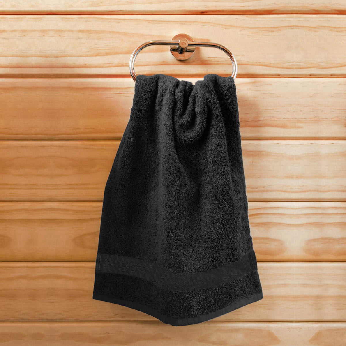 Utopia Towels Salon Towels, Pack of 24, 16x27 In, 100% Cotton, Black – alternate angle