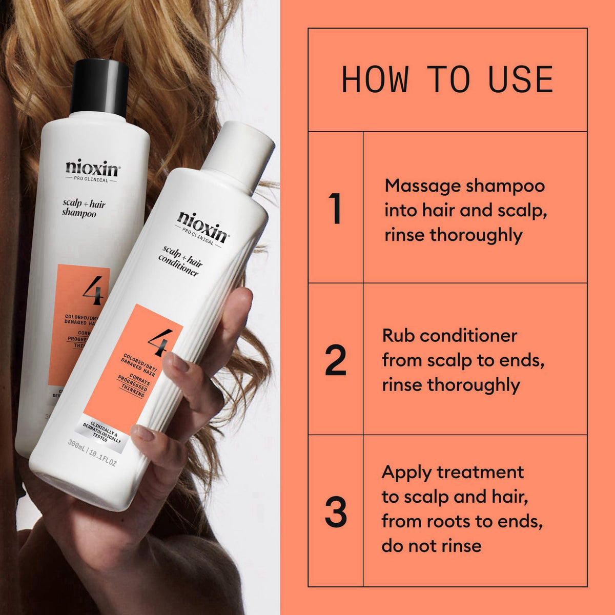 NIOXIN System Kits | Scalp + Hair Thickening | 1 Month Supply – alternate angle