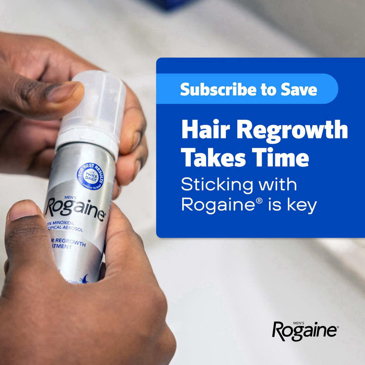 Rogaine – Hair Regrowth Treatments on display