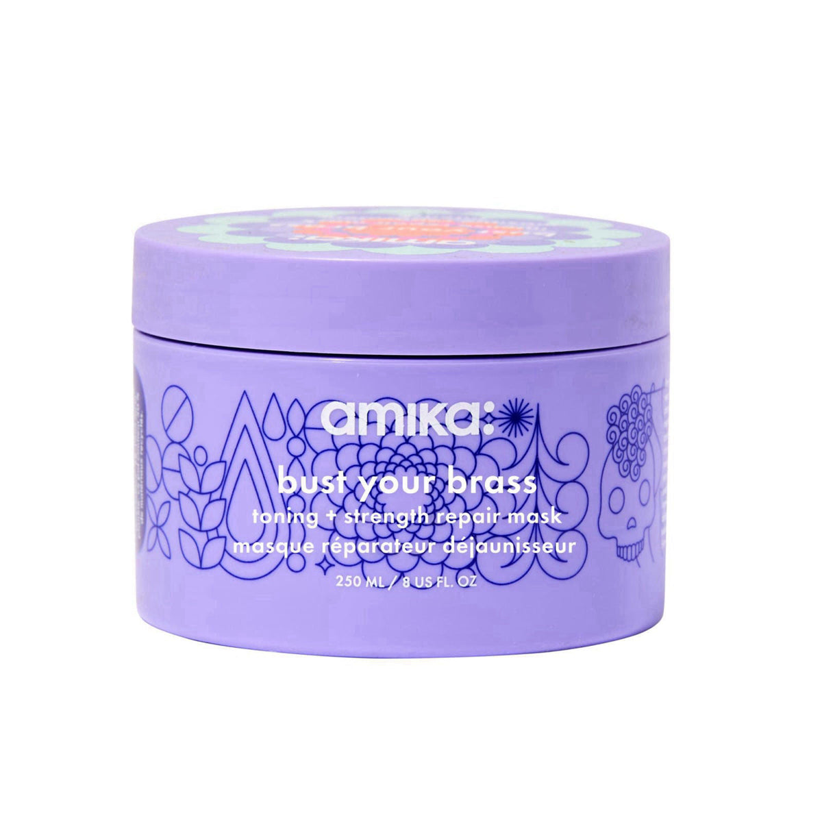 amika bust your brass toning + strength repair mask – product photo (Hair Masks)