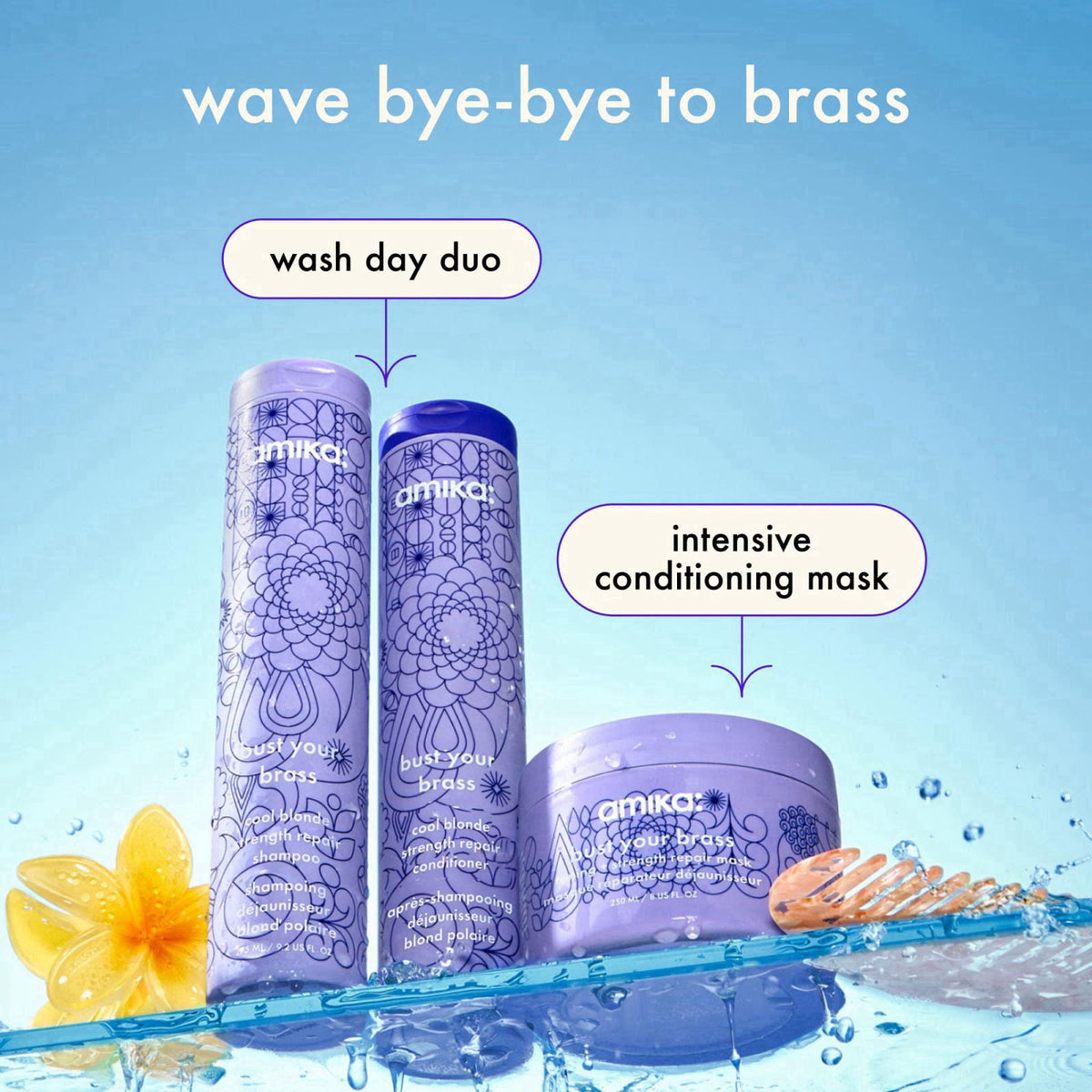 amika bust your brass toning + strength repair mask – alternate angle