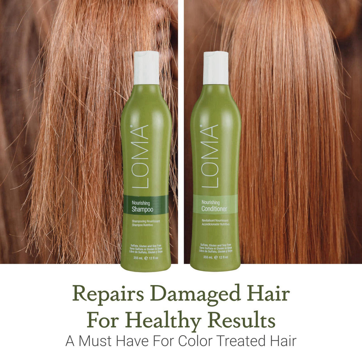 Loma Hair Care Nourishing Shampoo & Conditioner Duo – alternate angle