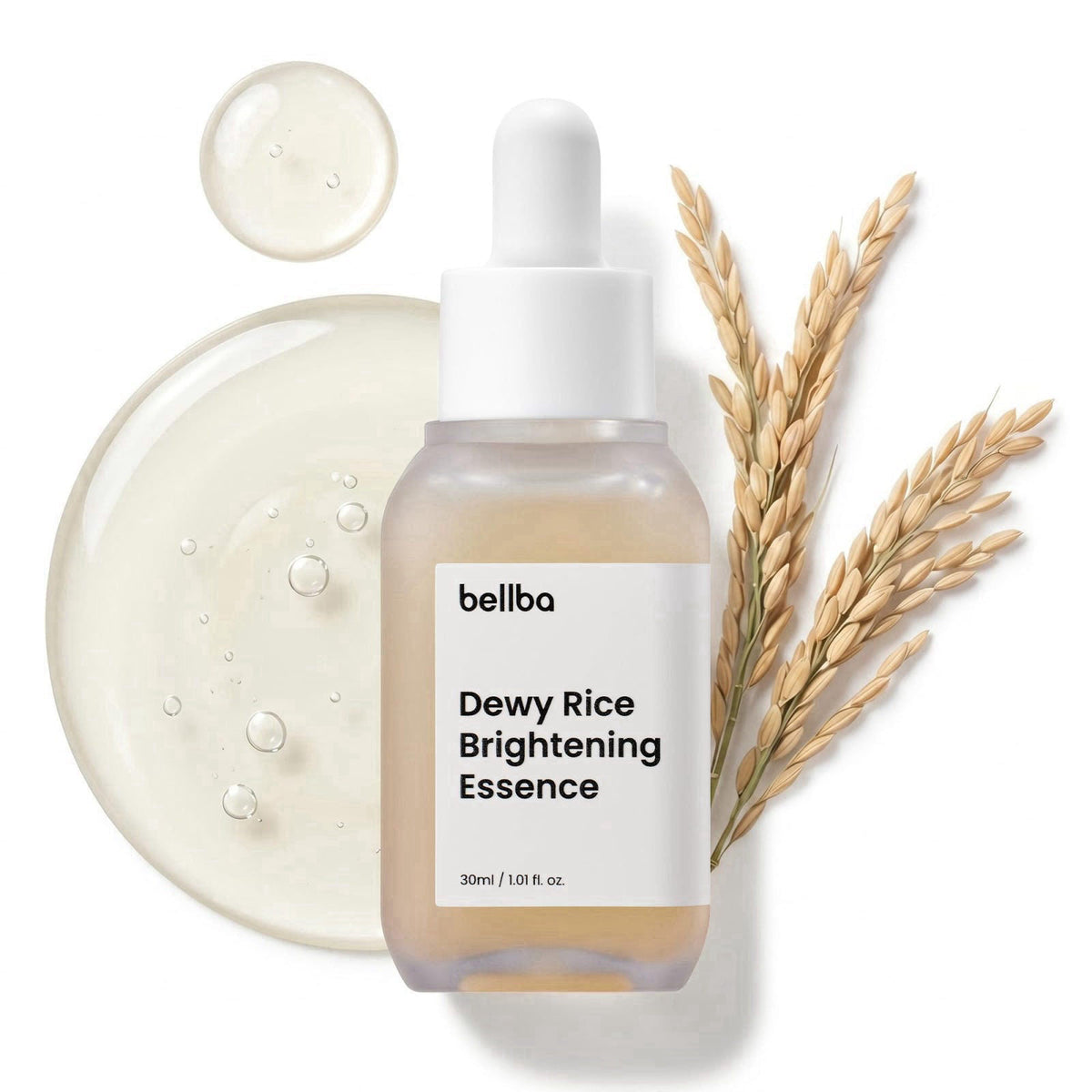 bellba Dewy Rice Glow Serum Korean Face Serum, 1 fl.oz – product photo (Serums)