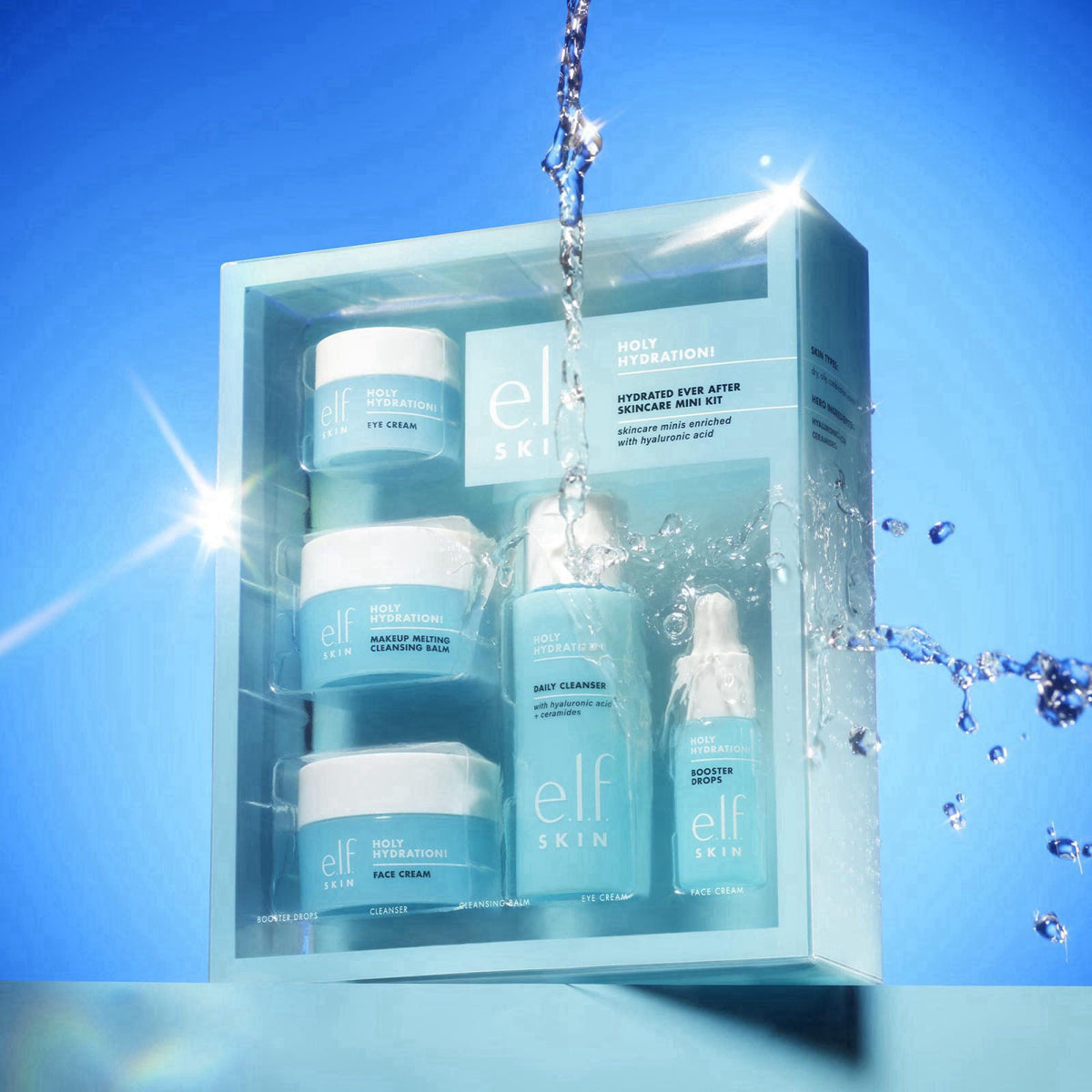 e.l.f. SKIN Holy Hydration! Hydrated Ever After Skincare Mini Kit, Travel – close-up detail