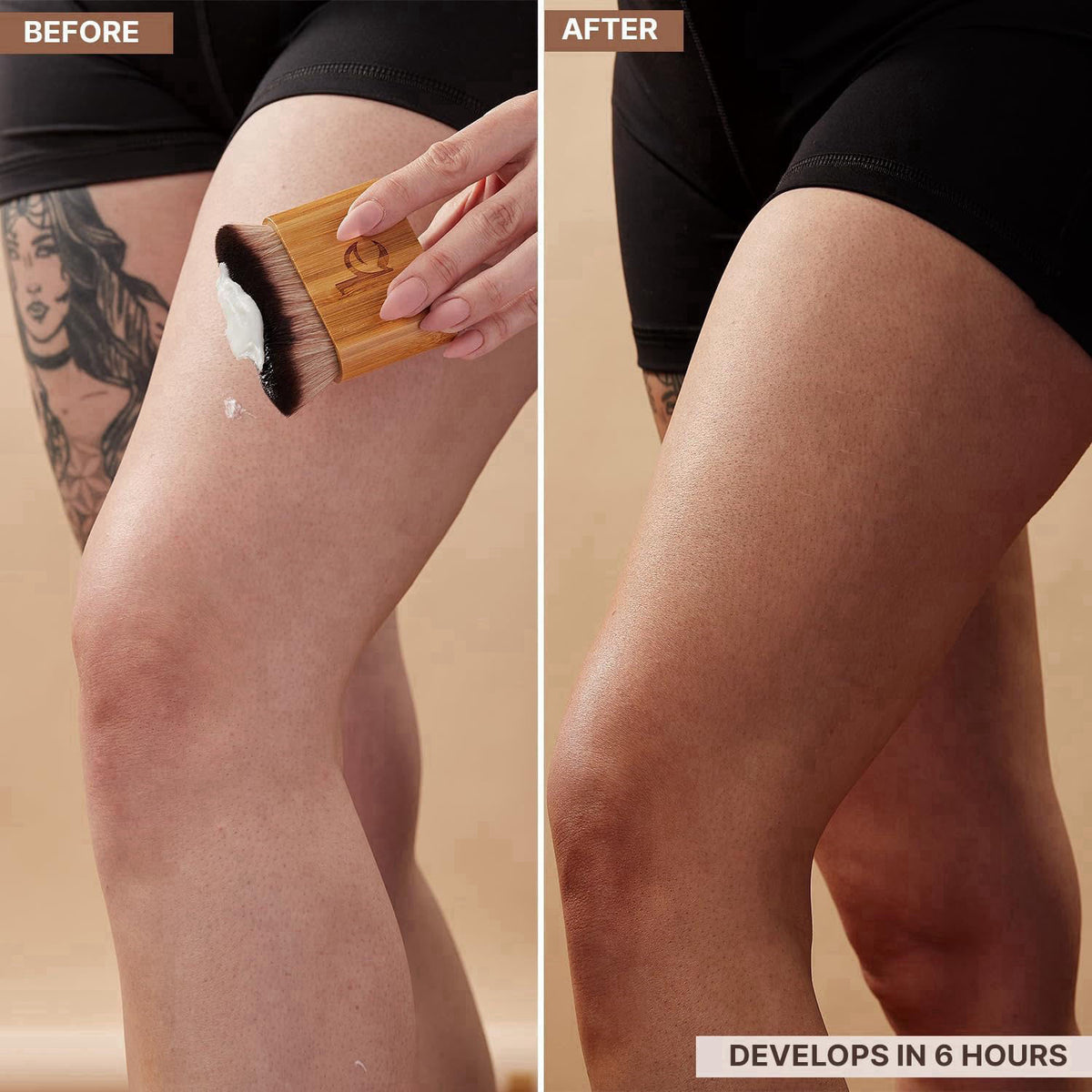 Beauty by Earth Self Tanner - USA Made with Natural & Organic Ingredients – packaging and label