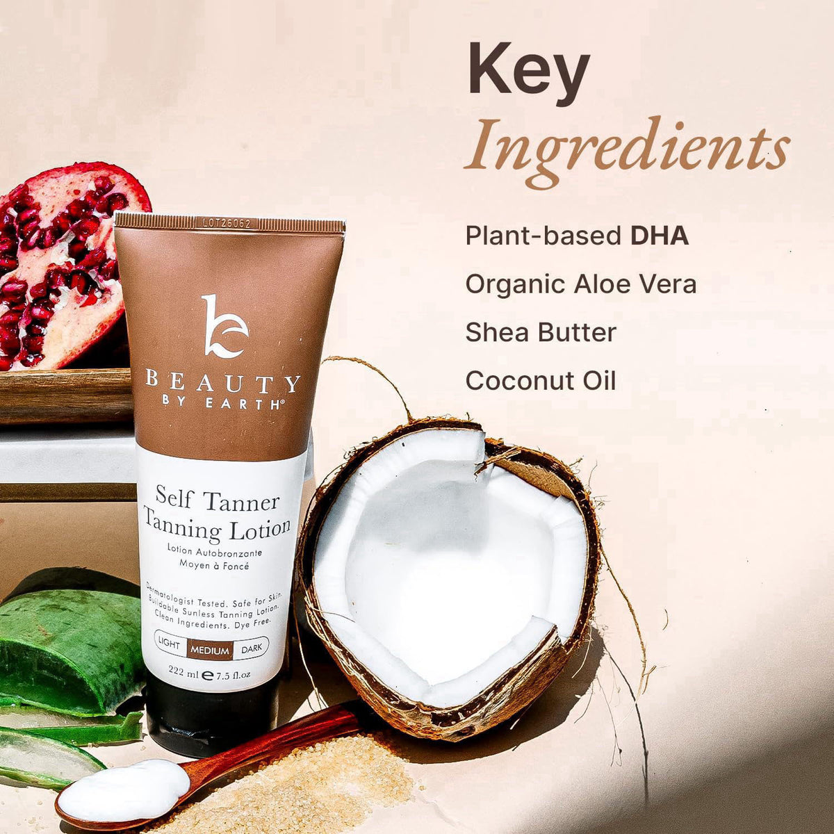 Beauty by Earth – Body Self-Tanners on display