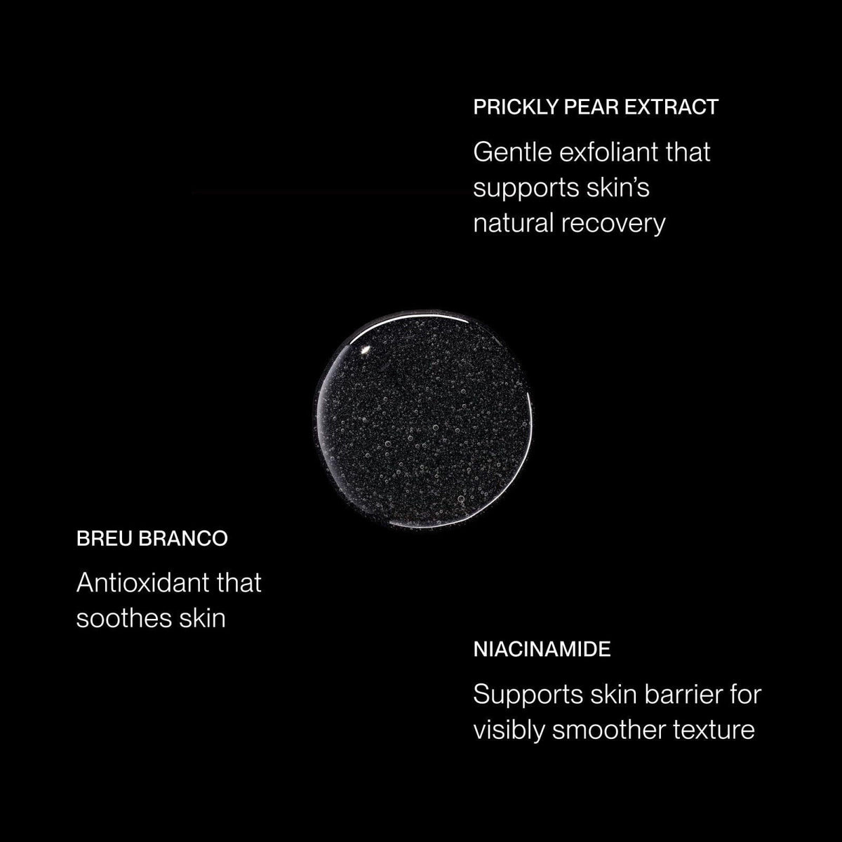 OneSkin OS-01 PREP Facial Cleanser, Gentle Exfoliating Gel, 200mL/6.76fl oz – back view and specifications