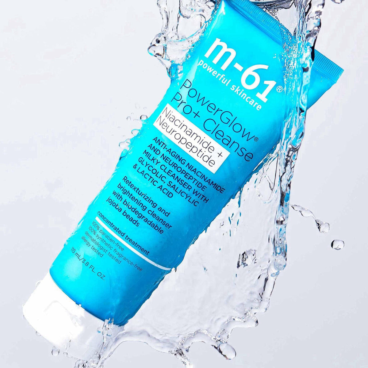 m-61 PowerGlow Pro+ Cleanse Deep Cleansing Exfoliating Face Wash, 4 Fl. Oz – Scrubs on display