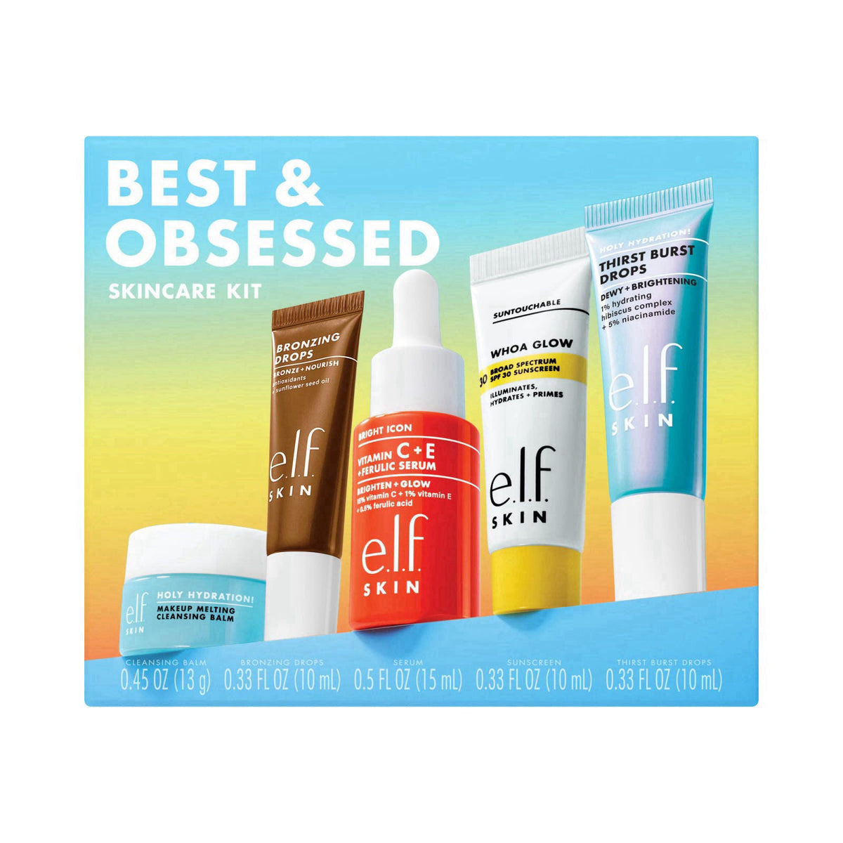e.l.f. SKIN Best & Obsessed Skincare Kit – close-up detail