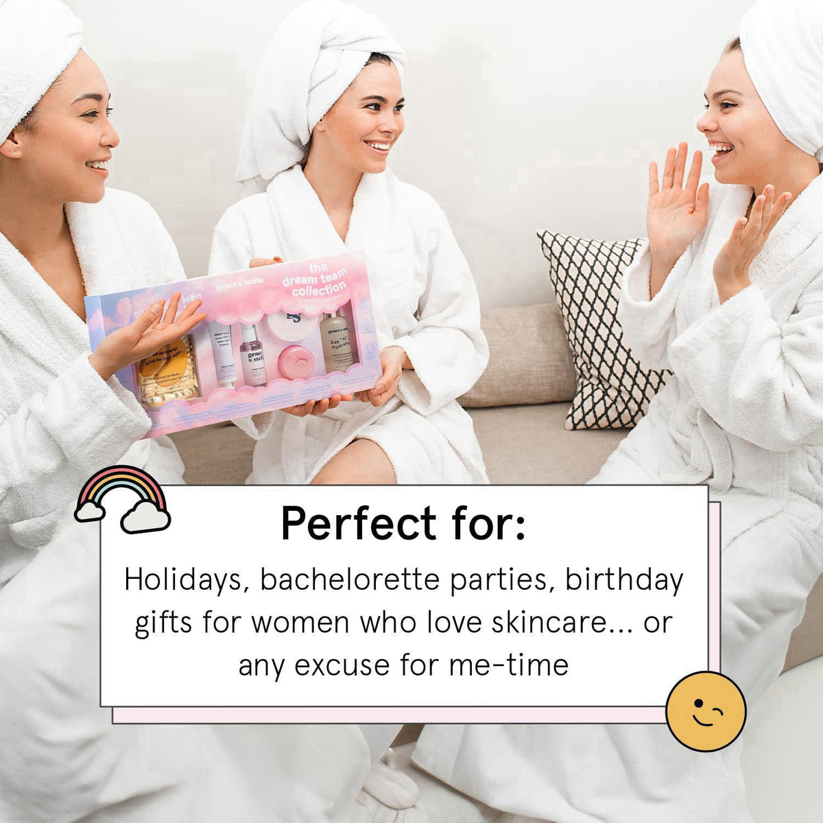 grace & stella Award Winning Skin Care Set - Gift Set for Women – packaging and label