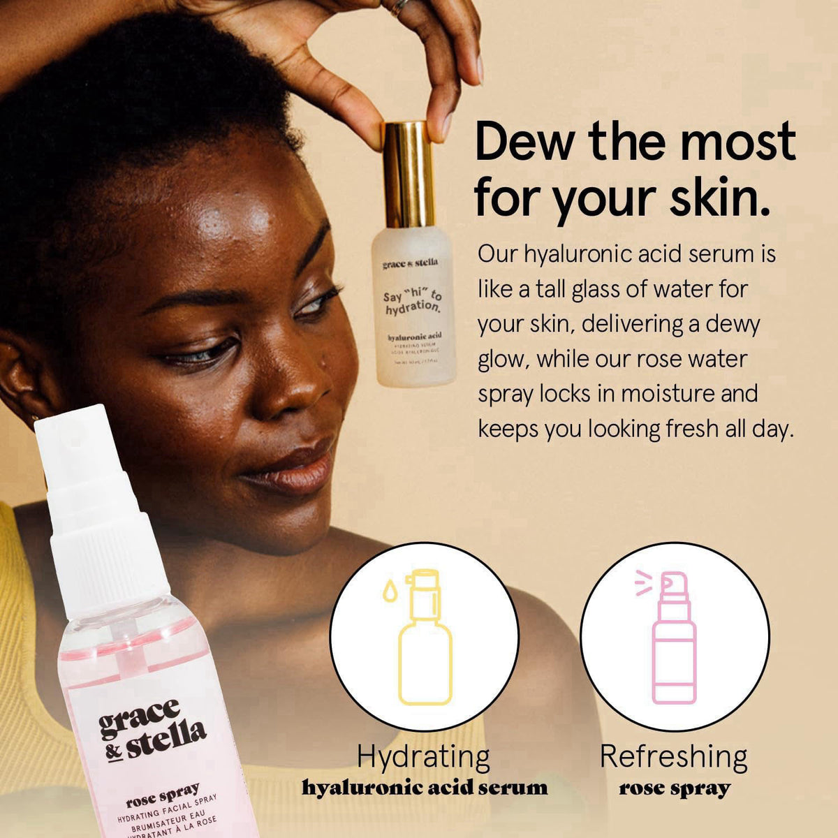 grace & stella Award Winning Skin Care Set - Gift Set for Women – alternate angle