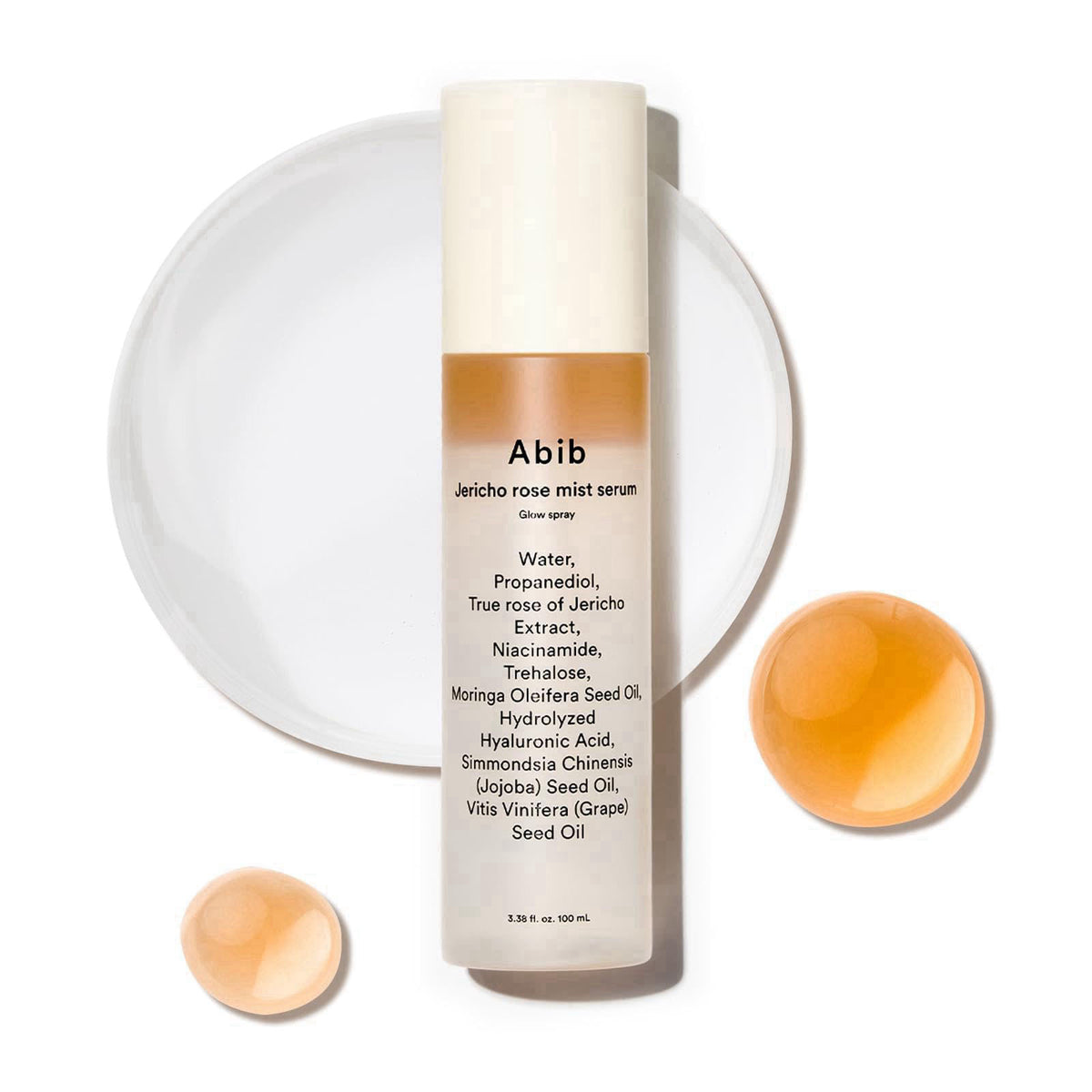 Abib Jericho Rose Mist Serum, Glow Spray 3.38 fl oz I Vegan Collagen, Creamides I Face Moisturizer, Radiance Booster, Ko