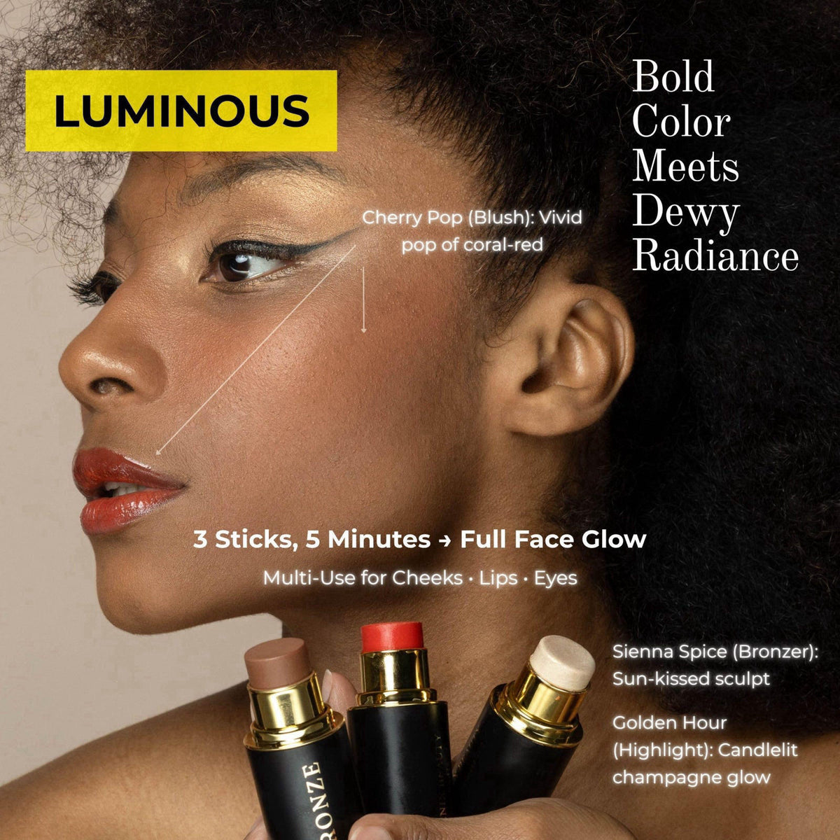 Phoenix Beauty – Highlighters &amp; Luminizers on display