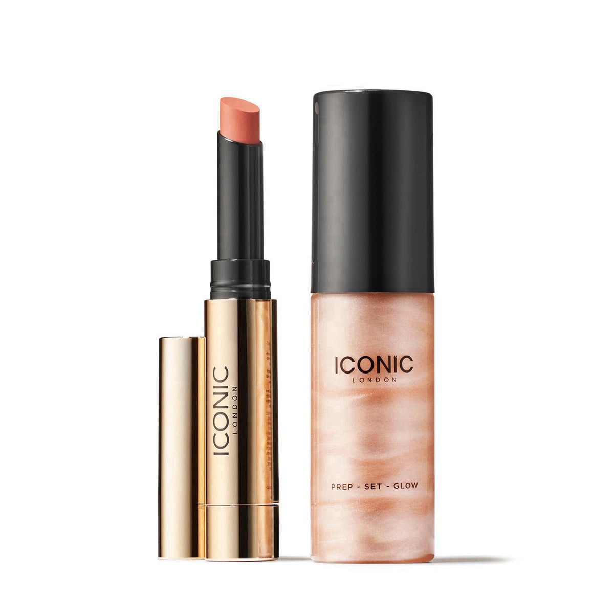 ICONIC LONDON Makeup Set for Natural Glow | Power Couple – packaging and label