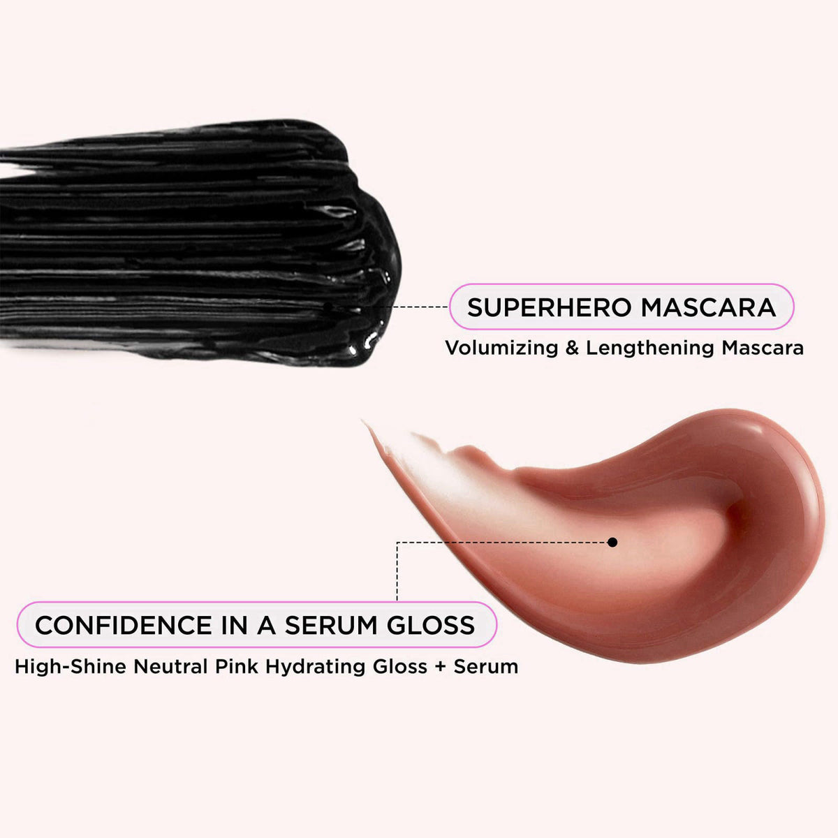 IT Cosmetics Superhero Elastic Stretch Volumizing + Lengthening Mascara – packaging and label