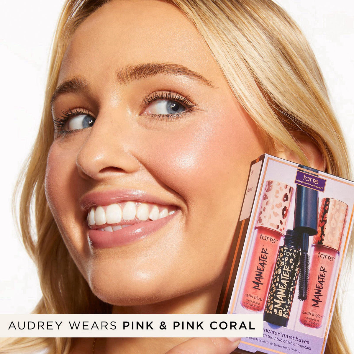 tarte viral maneater must haves mascara & blush trio – Extreme Curl, Volume & Length, Longwear, Cruelty-Free travel size