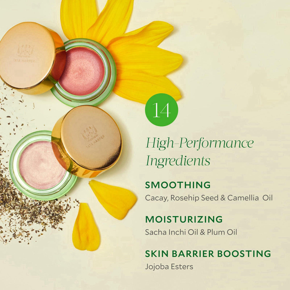 Tata Harper Cream Blush, Dewy Cream Blush, Natural Makeup, Natural Ingredients – packaging and label
